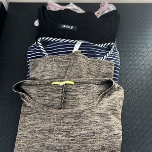 Bundle of 4 tops assorted colors and brands